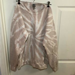 Sweatshirt-tie dye with some pilly fuzzies.